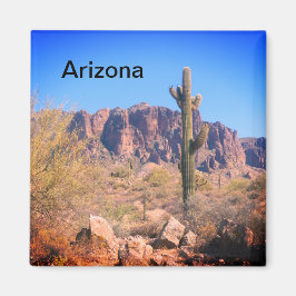 Arizona Lone Cactus Magnet