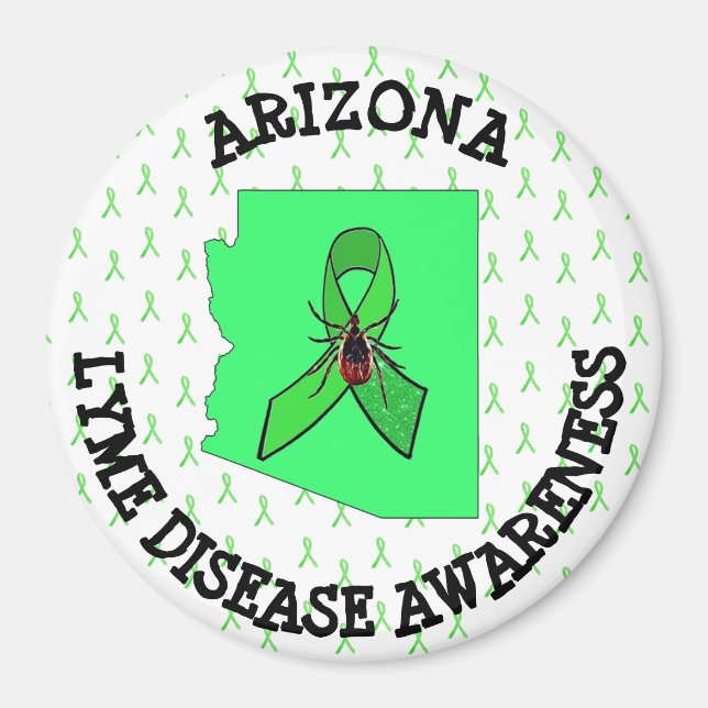 Arizona Lyme Disease Awareness Band Tick Magnet (Framsidan)