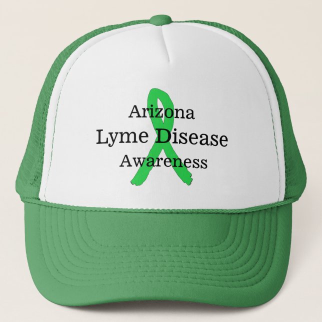 Arizona Lyme Disease Awareness Baseball Cap Truckerkeps (Framsida)