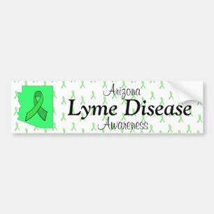 Arizona Lyme Disease Awareness Bumper Sticker Bildekal