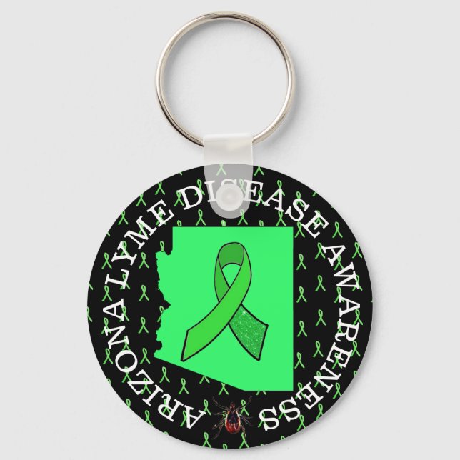 Arizona Lyme Disease Medvetenhet Nyckelring (Framsida)