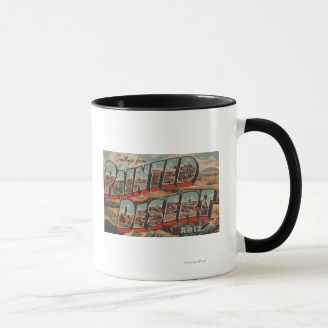 Arizona - Målad Desert - Stora Brev-scener Mugg (Höger)