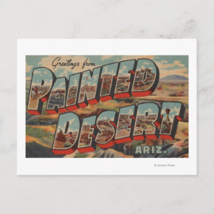 Arizona - Målad Desert - Stora Brev-scener Vykort