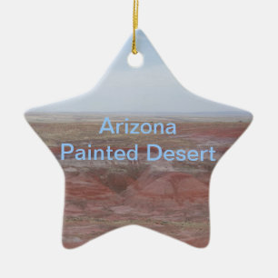 Arizona målade öknen julgransprydnad keramik
