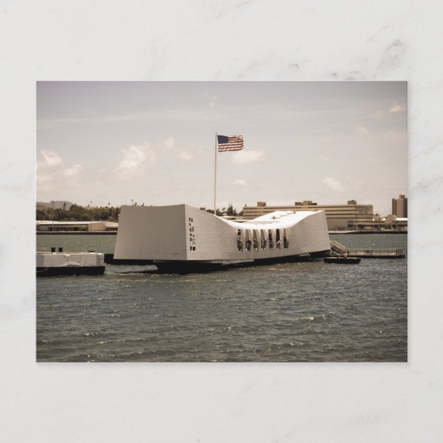 Arizona Memorial Pearl Harbour Vykort (Framsida)