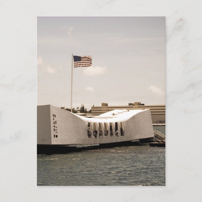 Arizona Memorial Pearl Harbour Vykort (Framsida)