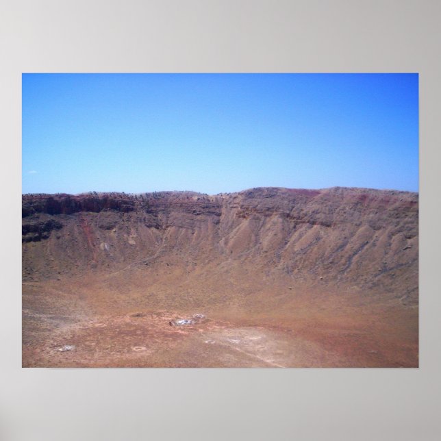 Arizona Meteor Crater-utskrift Poster (Framsidan)