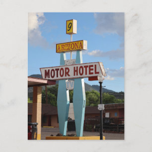 Arizona Motor Hotel på Route 66 Vykort