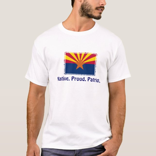 Arizona - Native. Skål. Patriot T-Shirt (Framsida)