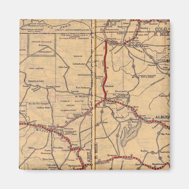 Arizona, New mexico Magnet (Framsidan)