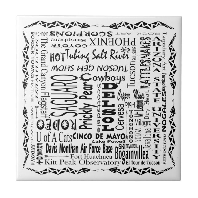 Arizona Nyckelord Kakelplatta (Framsidan)