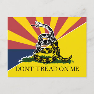 Arizona och Gadsden Flagga Vykort