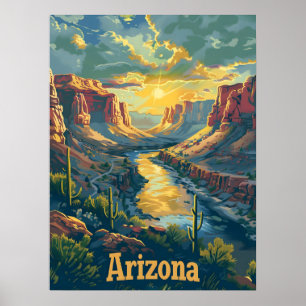 Arizona ökenklippor poster