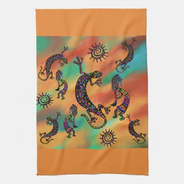 Arizona ökenkonst kökshandduk (Vertikal)