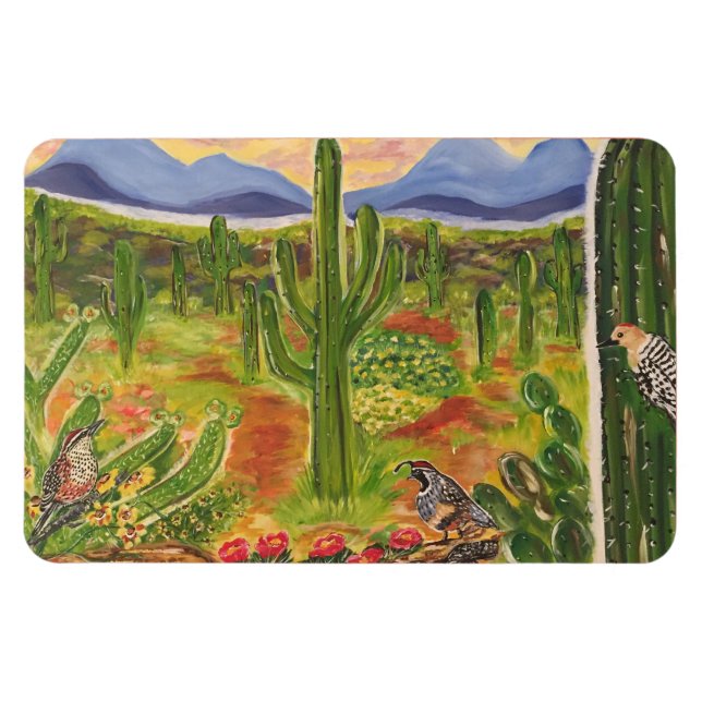 Arizona-ökenkonst Magnet (Horisontell)
