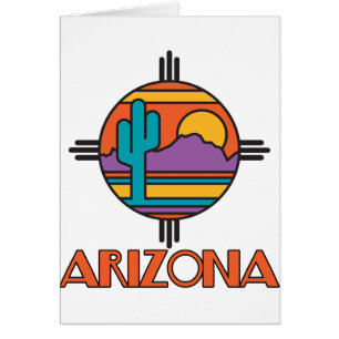 Arizona ökenMandala Hälsningskort