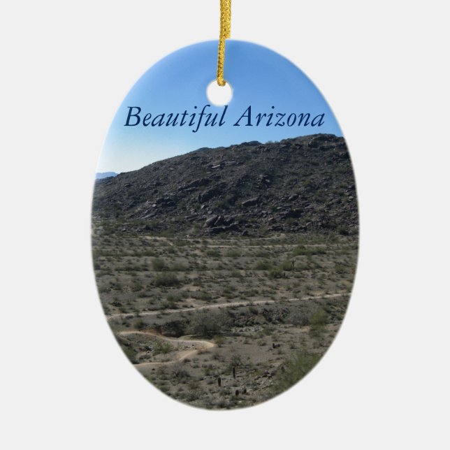 Arizona ökenskönhet julgransprydnad keramik (Framsidan)