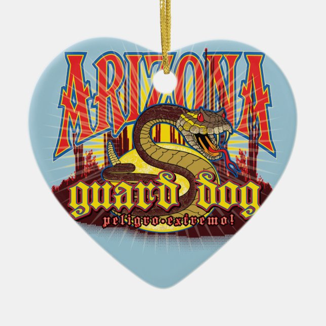Arizona Orm på Vakt Julgransprydnad Keramik (Framsidan)