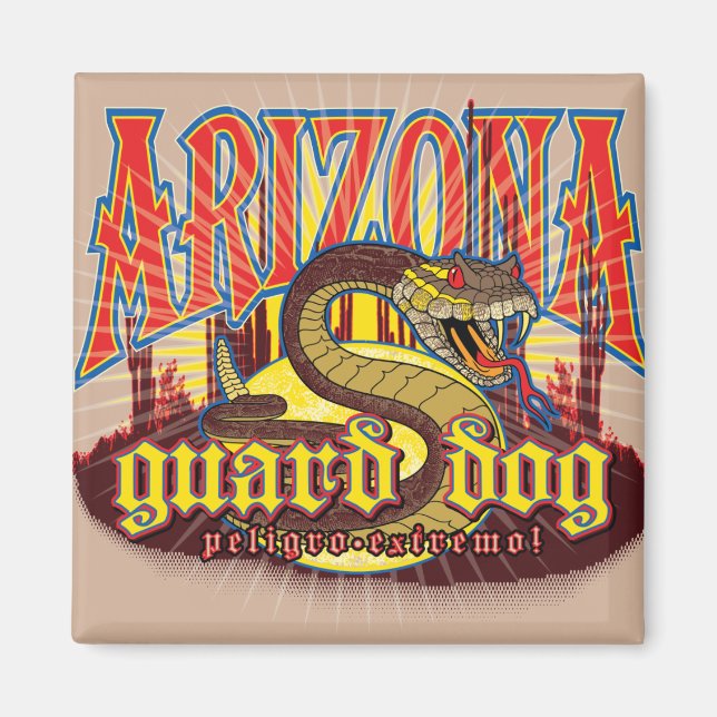 Arizona Orm på vakt Magnet (Framsidan)
