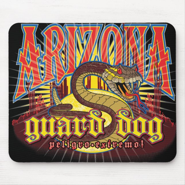 Arizona Orm på Vakt Musmatta (Framsidan)