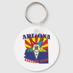 Arizona östlig stjärnastatlig flagga nyckelring