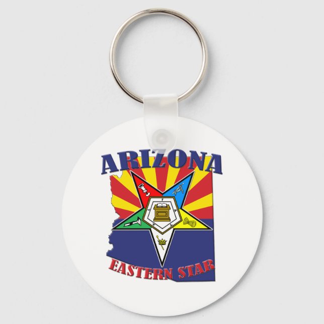 Arizona Östra Star Statlig flagga Nyckelring (Framsida)