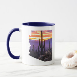 Arizona Outline Personlig Photo Travel Souvenir Mugg
