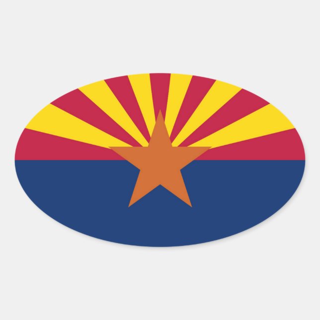 Arizona Ovalt Klistermärke (Framsida)