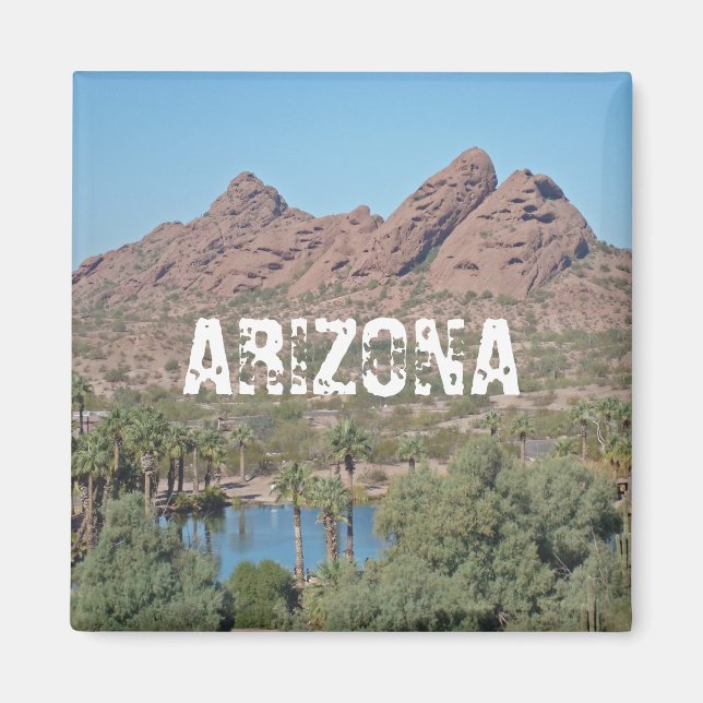 Arizona Papago Park Phoenix Southwest Landcape Magnet (Framsidan)
