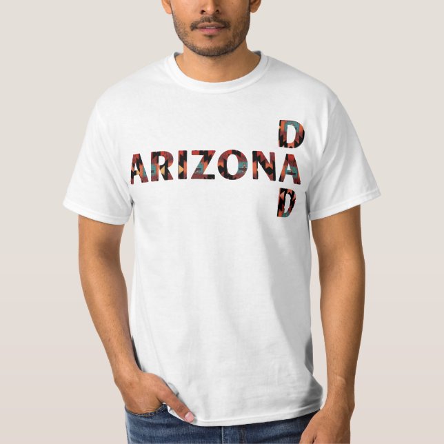 Arizona Pappa Fars Dag Present För Män T Shirt (Framsida)