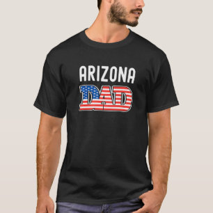 Arizona Pappa USA Stater Manar Arizona Statlig fla T Shirt