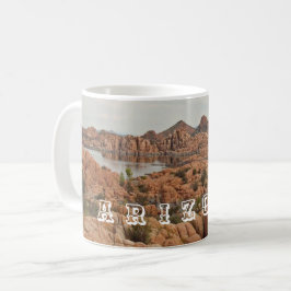 Arizona Prescott Sjö Photo Red Sten liggande Kaffemugg