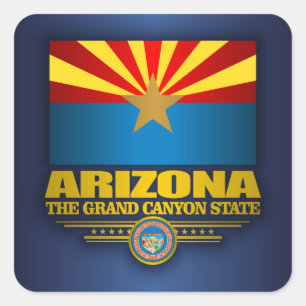 Arizona Pride Fyrkantigt Klistermärke
