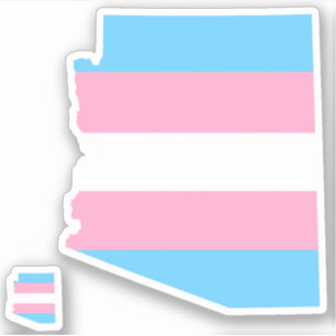 arizona pride görad randig transgenderflagga klistermärken