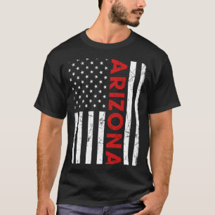 Arizona Pride Retro Vintage Gamla amerikanska Flag T Shirt