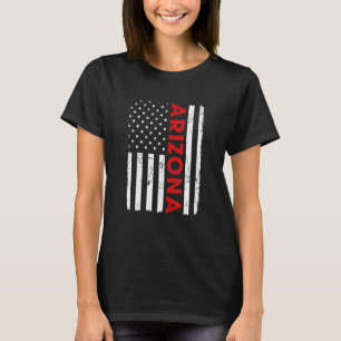 Arizona Pride Retro Vintage Gamla amerikanska Flag T Shirt