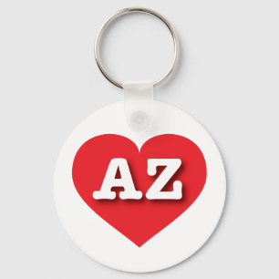 Arizona Red Heart - I kärlek AZ Nyckelring