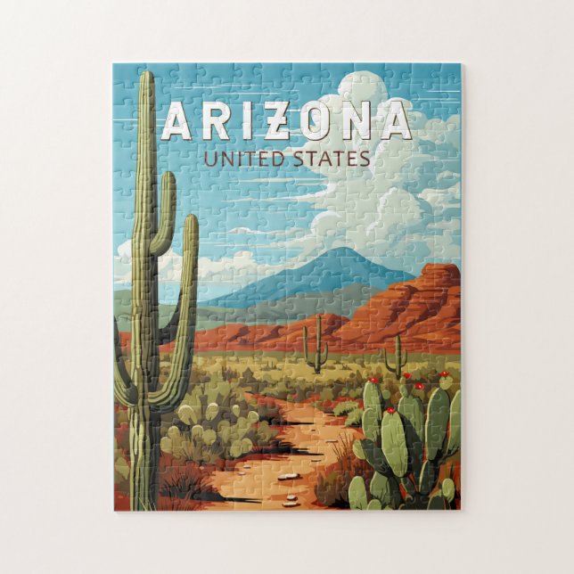 Arizona Resa Konst Vintage Pussel (Vertikal)