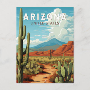 Arizona Resa Konst Vintage Vykort