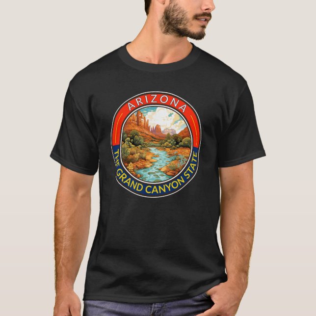 Arizona Resemärke för Resor T Shirt (Framsida)