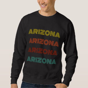 Arizona Retrotypografi Amerikanskt delstat Lång Ärmad Tröja