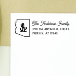 Arizona Returadress Cactus Frimärke Självfärgande Stämpel