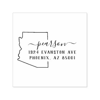 Arizona Returadress Frimärke Self-Inking Självfärgande Stämpel