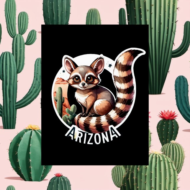Arizona, Ringtail, Postcross Vykort (Skapare uppladdad)