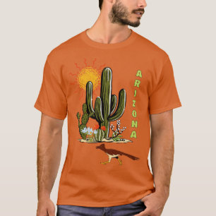 Arizona Roadrunner Desert Cactus TShirt T Shirt