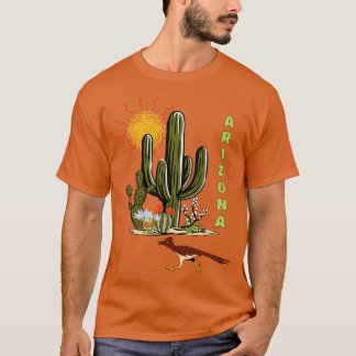 Arizona Roadrunner Desert Cactus TShirt T Shirt