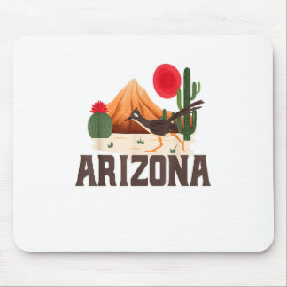 Arizona Roadrunner Retro Boho Desert Cactus Musmatta