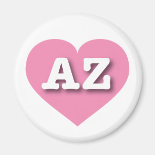 Arizona Rosa Heart - I kärlek AZ Magnet
