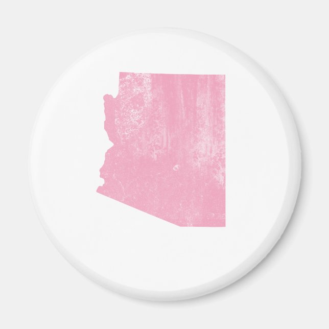Arizona Rosa Vintage Grunge Magnet (Framsidan)