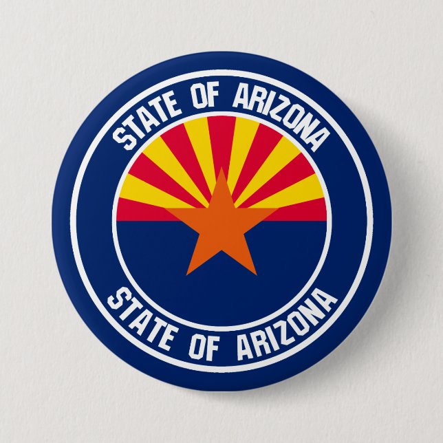 Arizona Round Emblem Knapp (Framsida)